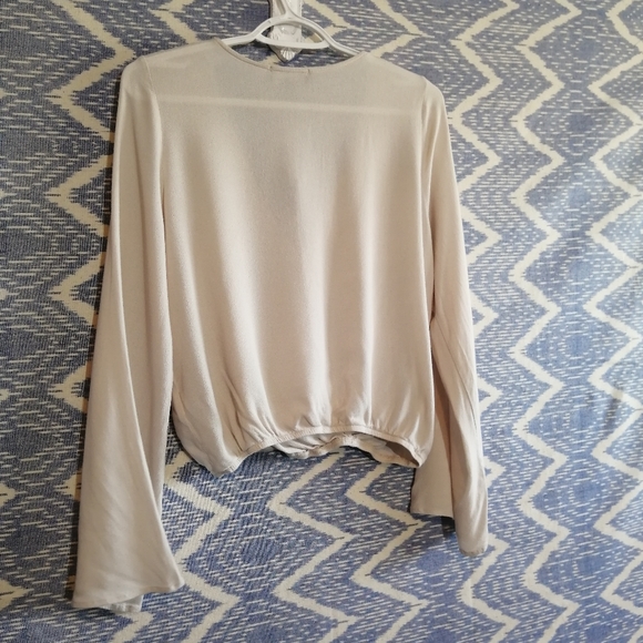 Lulu's Wrap Blouse - Cream - Picture 5 of 5